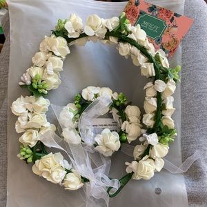 Flower crown / headband and bracelet